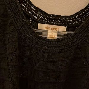 Ella Moss lightweight knit black dress size Medium